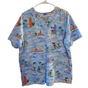 Walt Disney character scrub top
